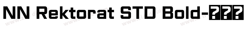 NN Rektorat STD Bold字体转换